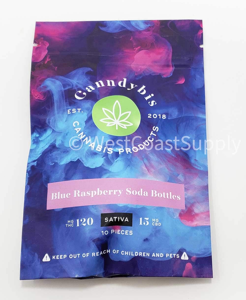 Canndybis Blue Raspberry Soda Bottles SATIVA