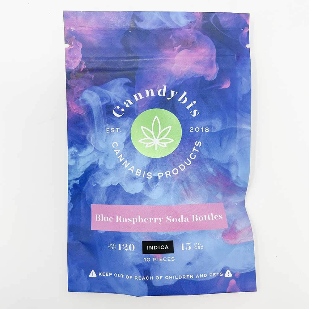 Canndybis Blue Raspberry Soda Bottles INDICA