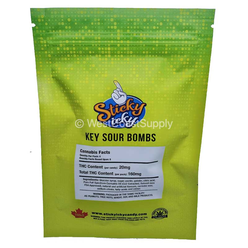 Sticky Icky Key Sour Bombs 160mg
