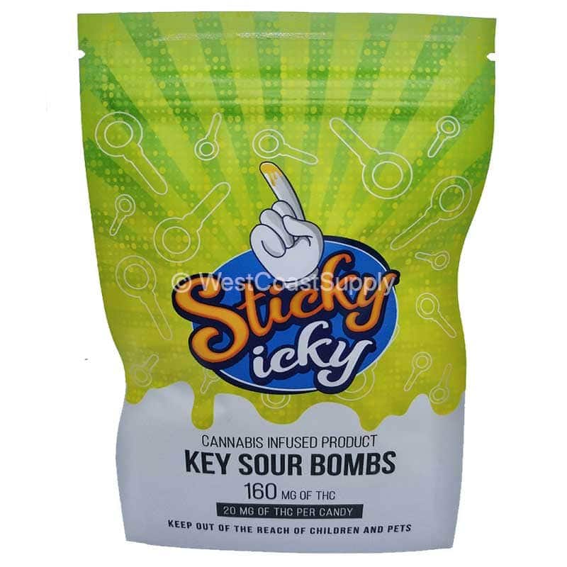 Sticky Icky Key Sour Bombs 160mg