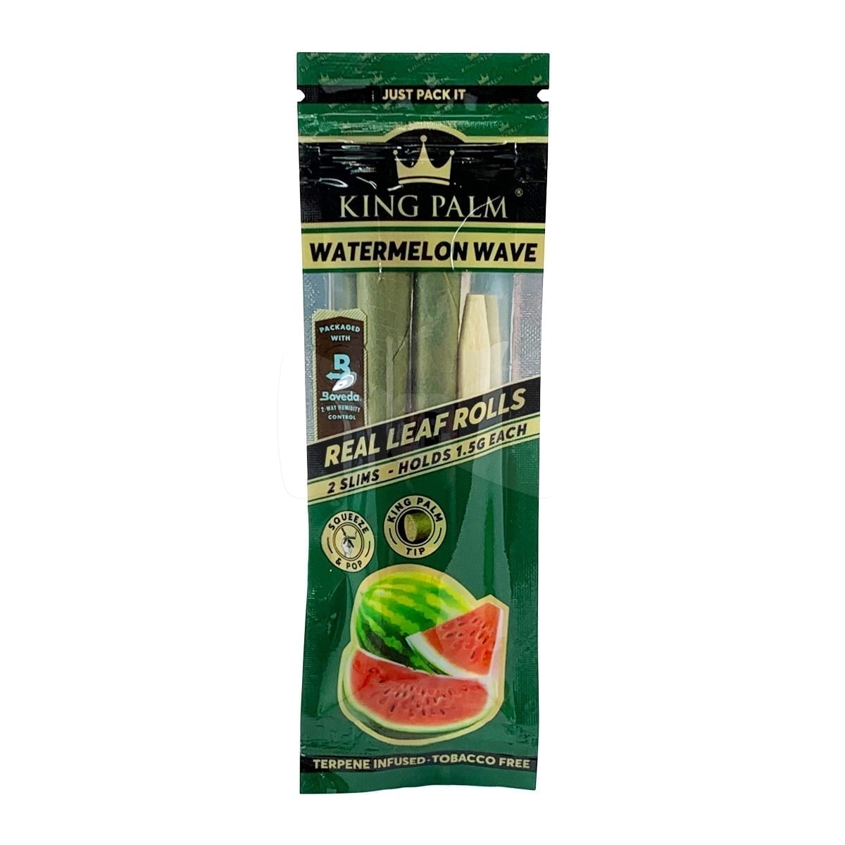 King Palm Slim Watermelon Wave - 2 Pack