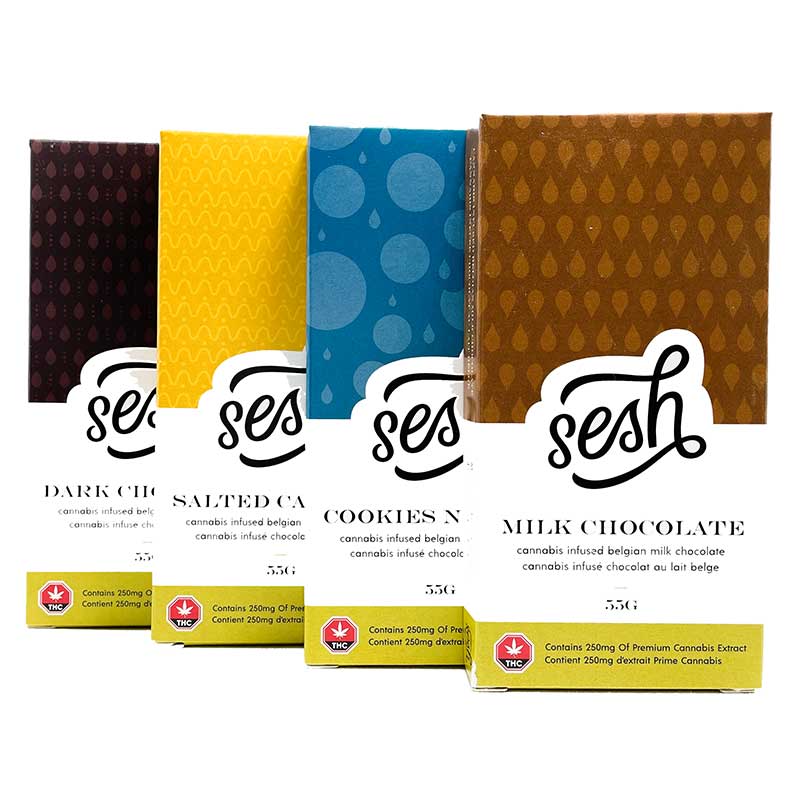 Sesh 250mg THC Chocolate Bar