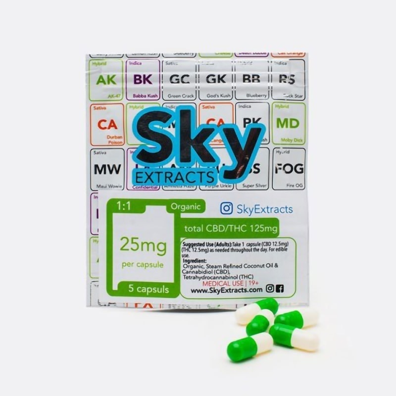 Sky Extracts THC/CBD Capsules