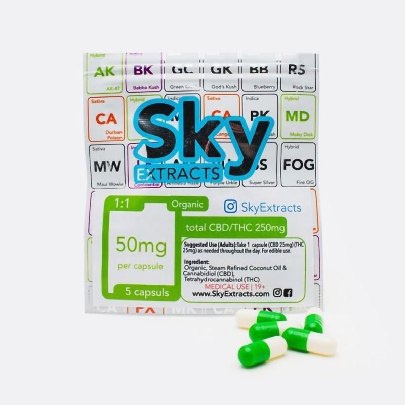 Sky Extracts THC/CBD Capsules